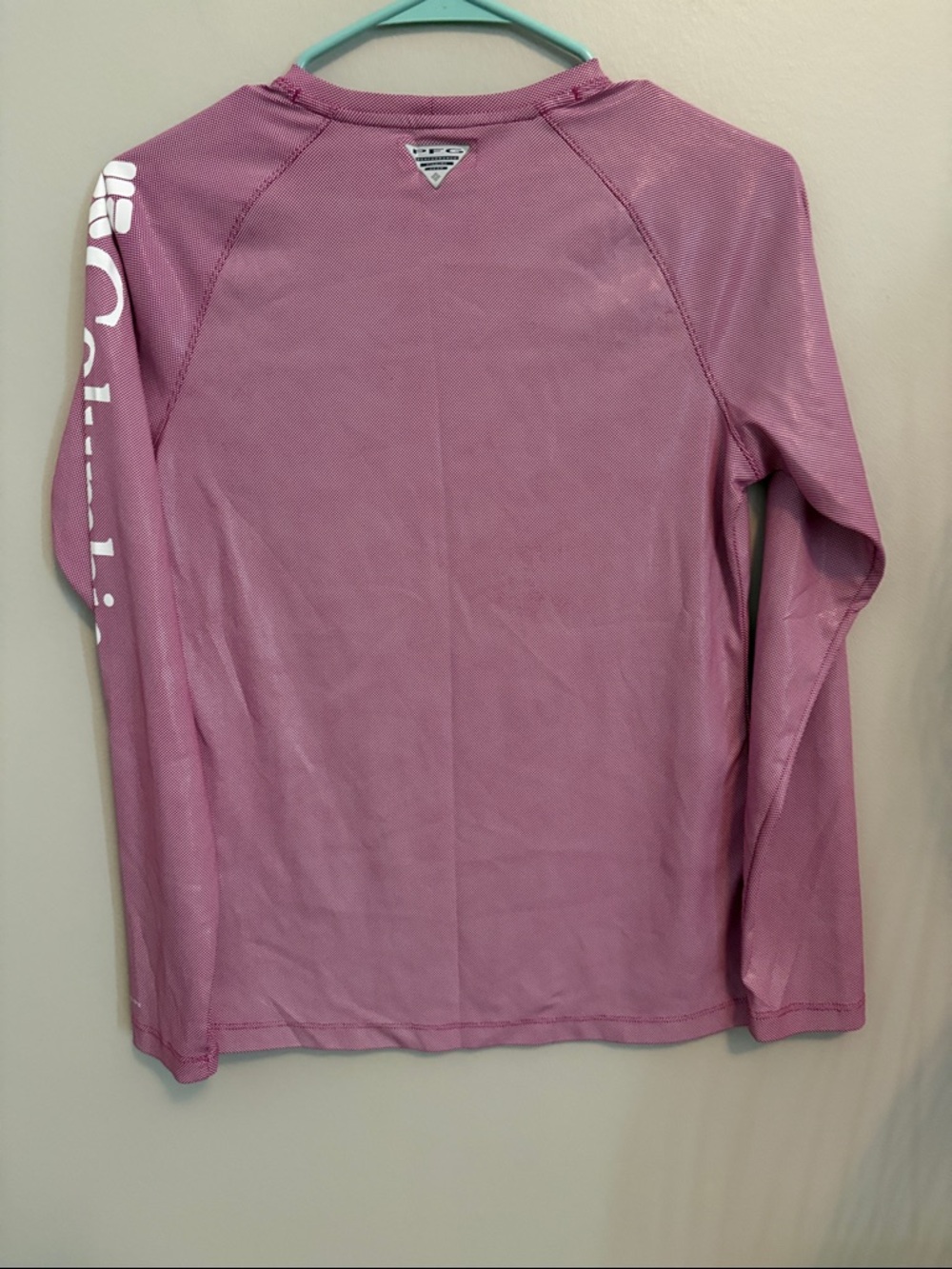 Columbia Long Sleeve Performance Shirt - Raspberry - Picture 6 of 8
